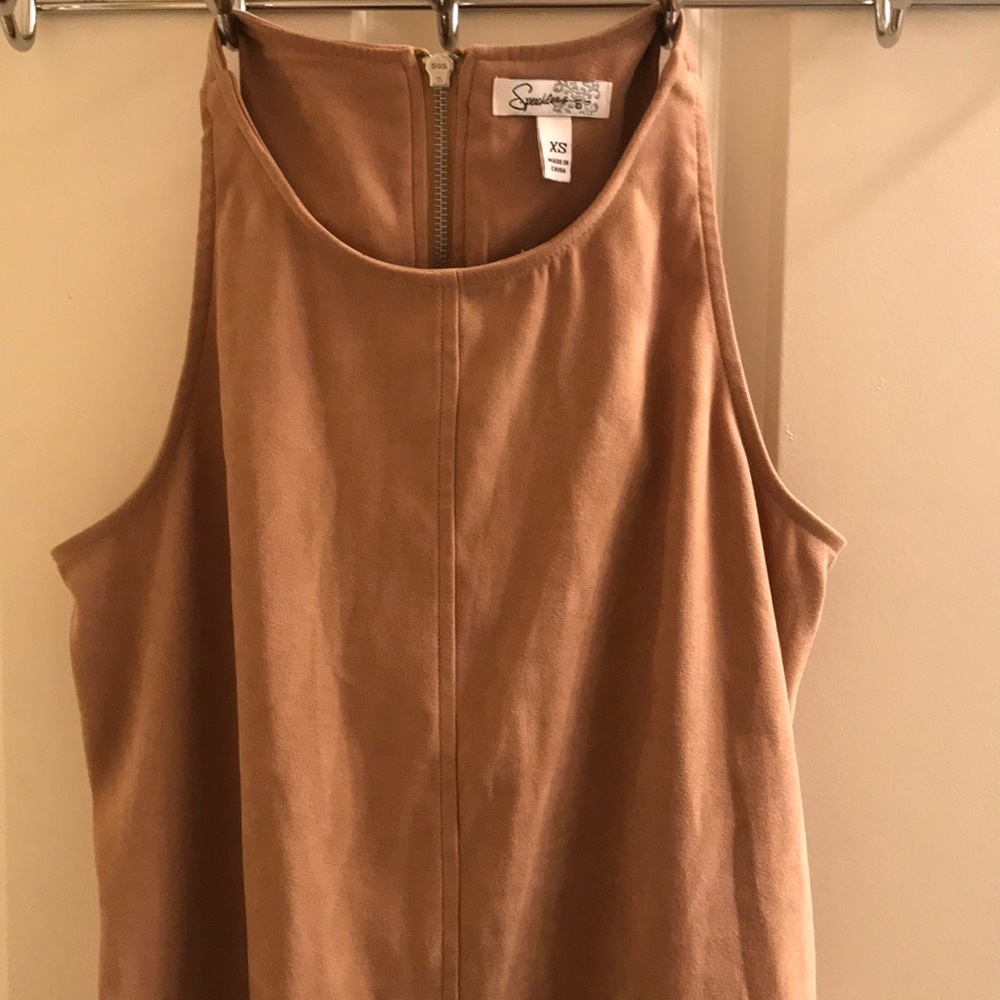 Faux Suede Dress